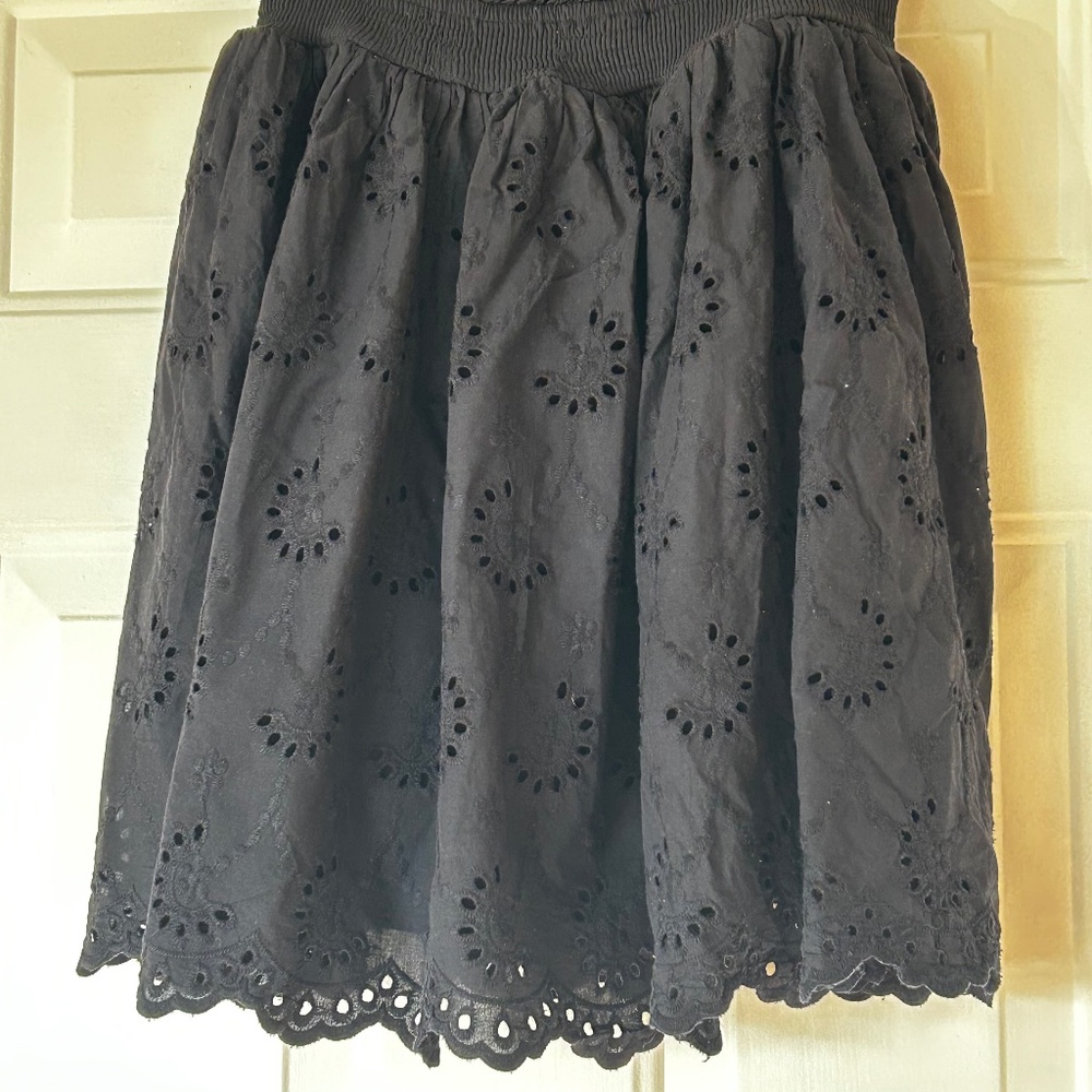 Torrid Black Cotton Eyelet Skirt *Size 12